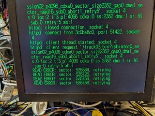 httpd-ackでリトライ出たけど一応完走した模様