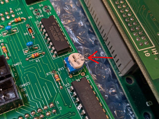 10kΩのボリュームに交換して高めに調整