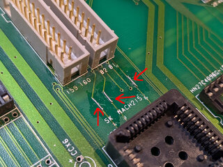 CPLD周辺部品面側その1