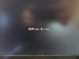 EEPROMエラーのメッセージ