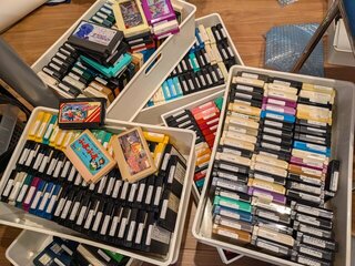 ファミコンのラベル貼りも完了