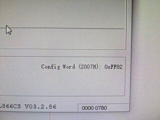 configの上位Byteが0xFFなのがまずそう