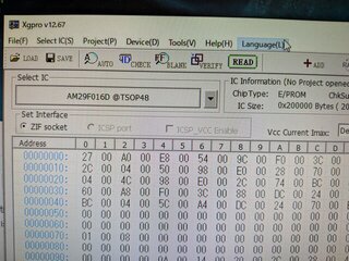 AM29F016Dの設定で読めた