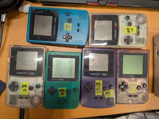 ゲームボーイカラーとゲームボーイポケット一通り動作確認