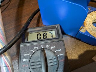 加熱後は0.087uFに