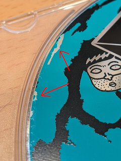 外周近くに剥がれ発見