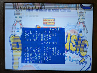 ポップンミュージック2もRGB1では乱れた表示に