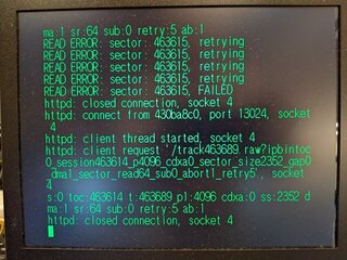 セクタ436,614から読み始めるとエラーにならない