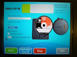 スターグラディエイター2を試しにダンプ