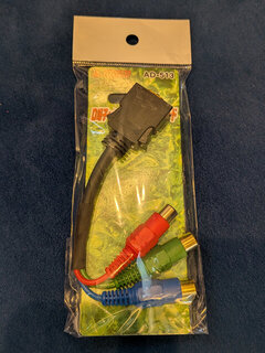 D端子 - コンポーネント変換ケーブル