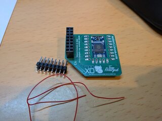 ModXo用のアダプタ基板 + RP2040-Zero届いた