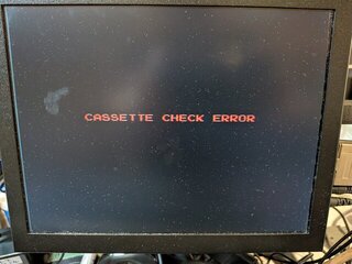カセットチェックエラーの文字