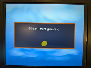 Please insert game disc.