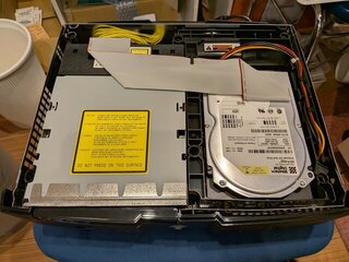 カバーを開けた