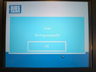 DreamShellでのBIOS書き換えを確認