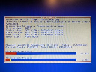 クローニングが終わらない