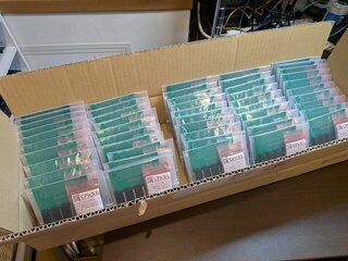 50セットのラベルを差し替えた