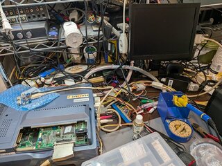 非Net DIMMの小基板を装着してGDドライブを接続すると起動しない