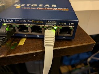 10Mbpsでリンクさせてみたけど変換なし