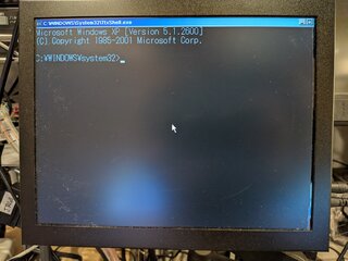 コマンドプロンプトの立ち上げに成功