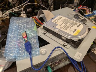 2号機のドングル + 1号機のHDDの組み合わせ