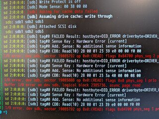 セクタエラーが出た
