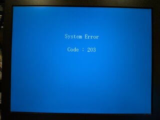 今度はエラー203になった